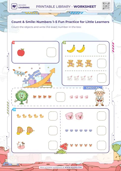 Count & Smile: Numbers 1–5 Fun Practice for Little Learners