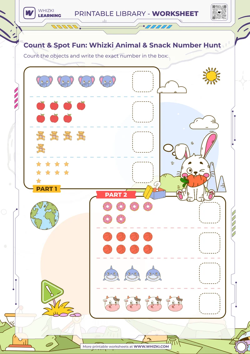 Count & Spot Fun: Whizki Animal & Snack Number Hunt