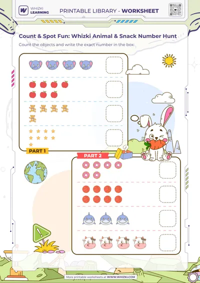 Count & Spot Fun: Whizki Animal & Snack Number Hunt