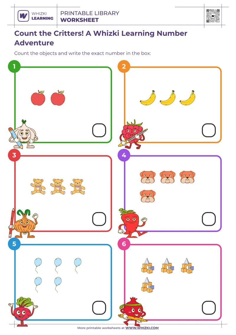 Count the Critters! A Whizki Learning Number Adventure