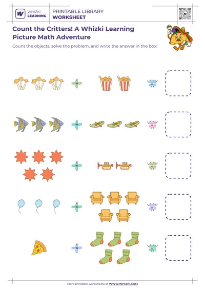 Count the Critters! A Whizki Learning Picture Math Adventure