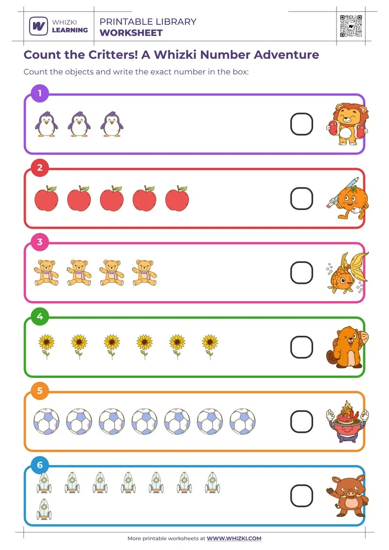 Count the Critters! A Whizki Number Adventure