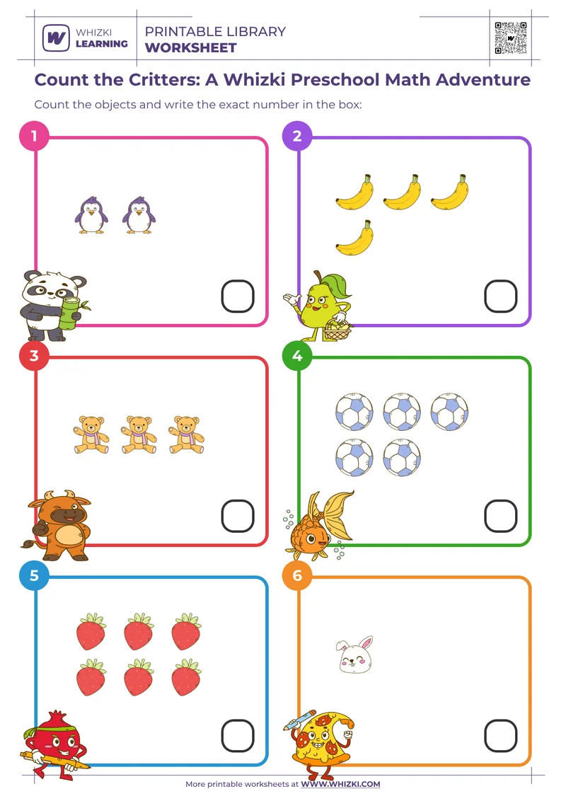 Count the Critters: A Whizki Preschool Math Adventure