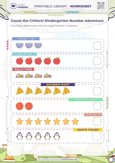 Count the Critters! Kindergarten Number Adventure