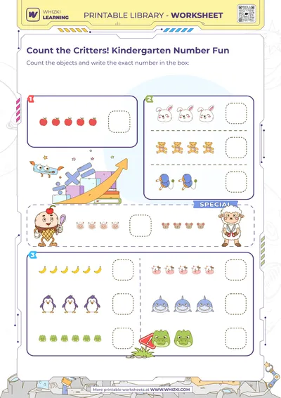 Count the Critters! Kindergarten Number Fun