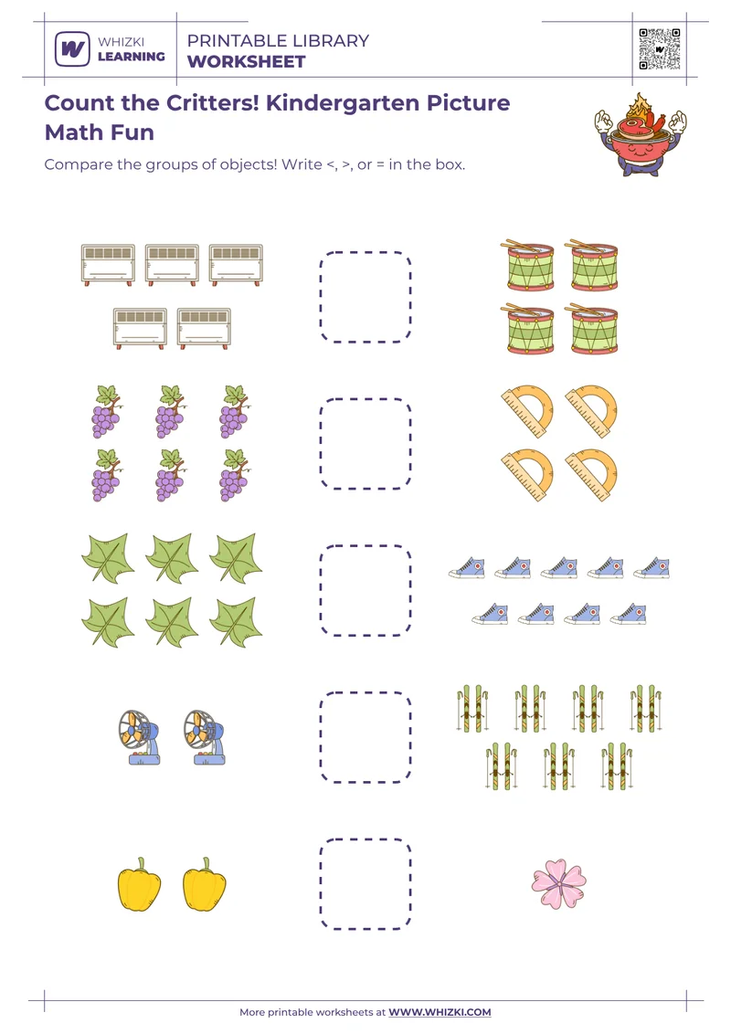 Count the Critters! Kindergarten Picture Math Fun