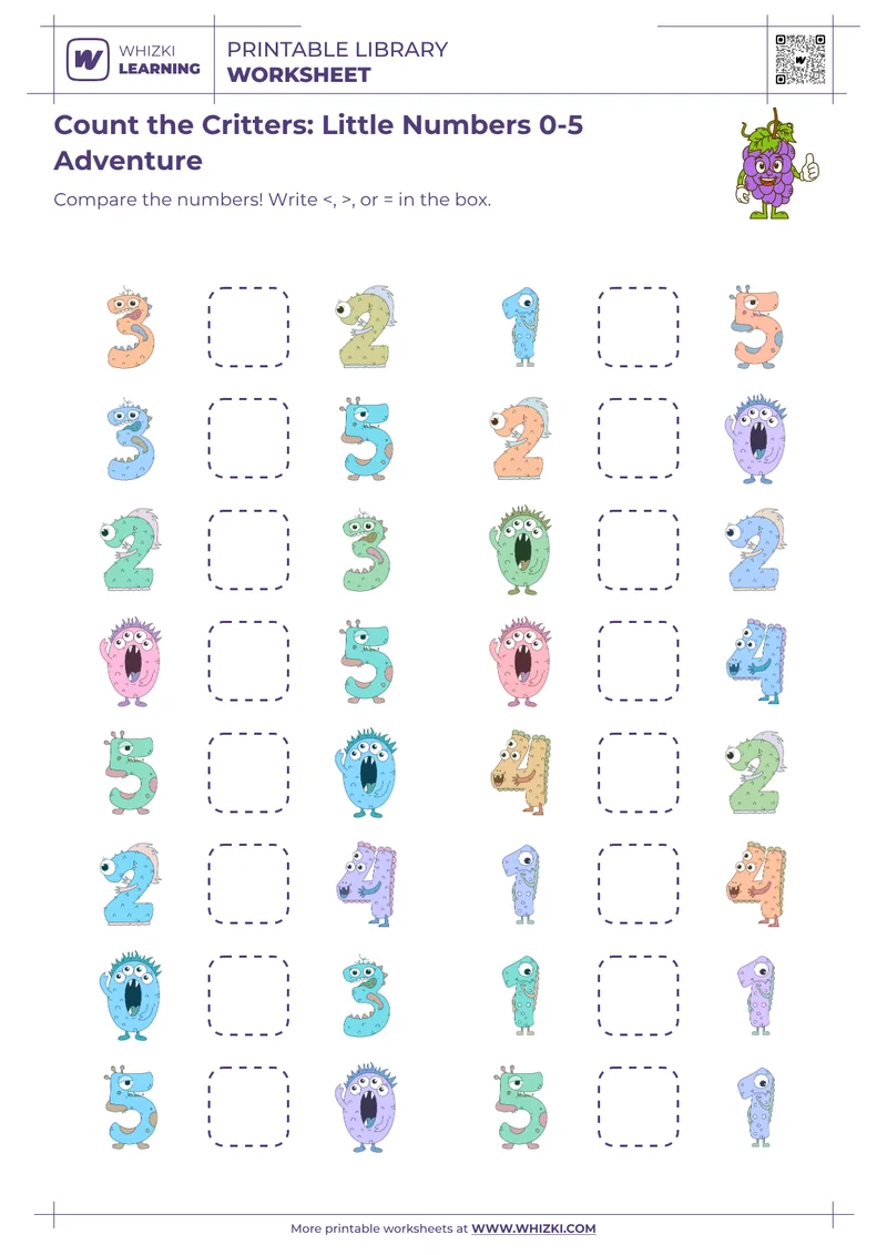 Count the Critters: Little Numbers 0-5 Adventure