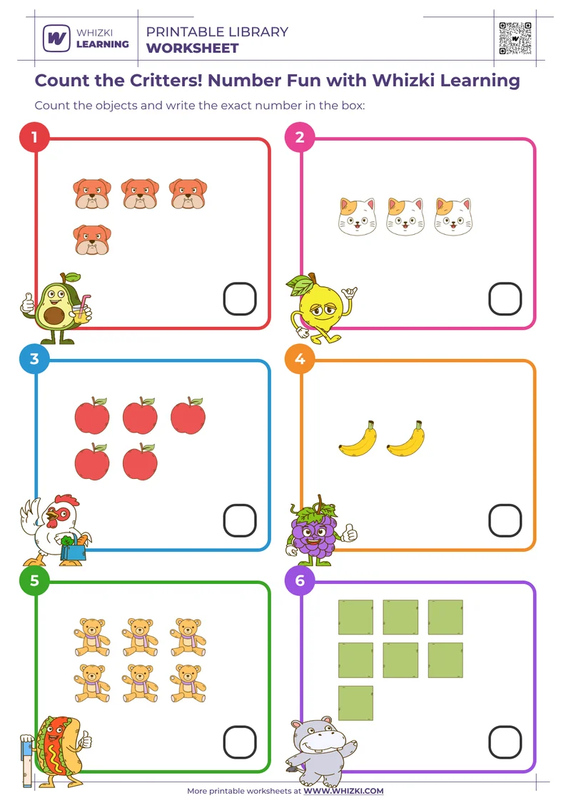 Count the Critters! Number Fun with Whizki Learning