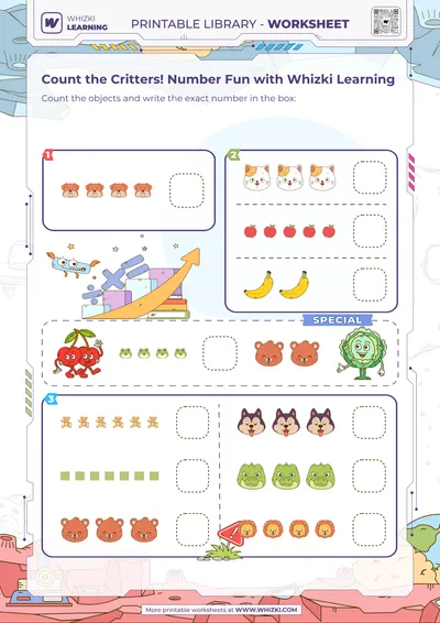 Count the Critters! Number Fun with Whizki Learning