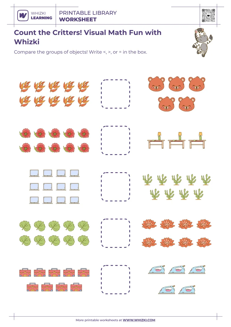 Count the Critters! Visual Math Fun with Whizki