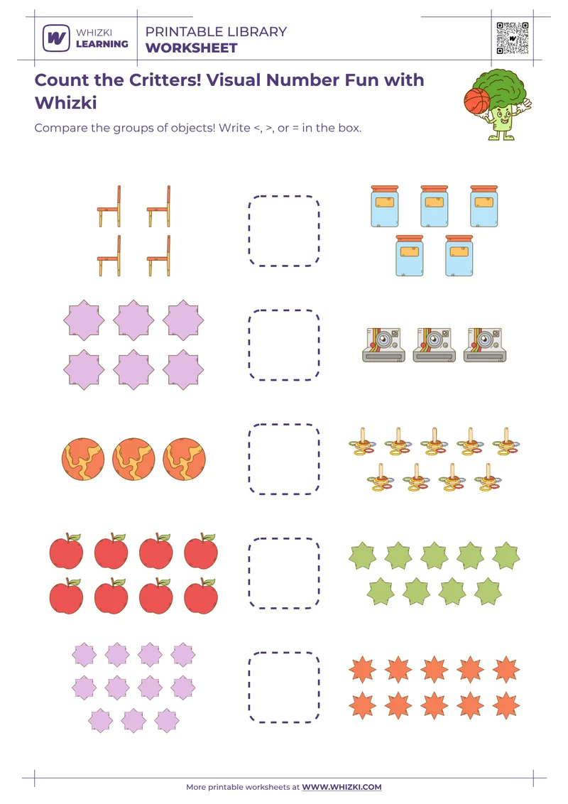 Count the Critters! Visual Number Fun with Whizki
