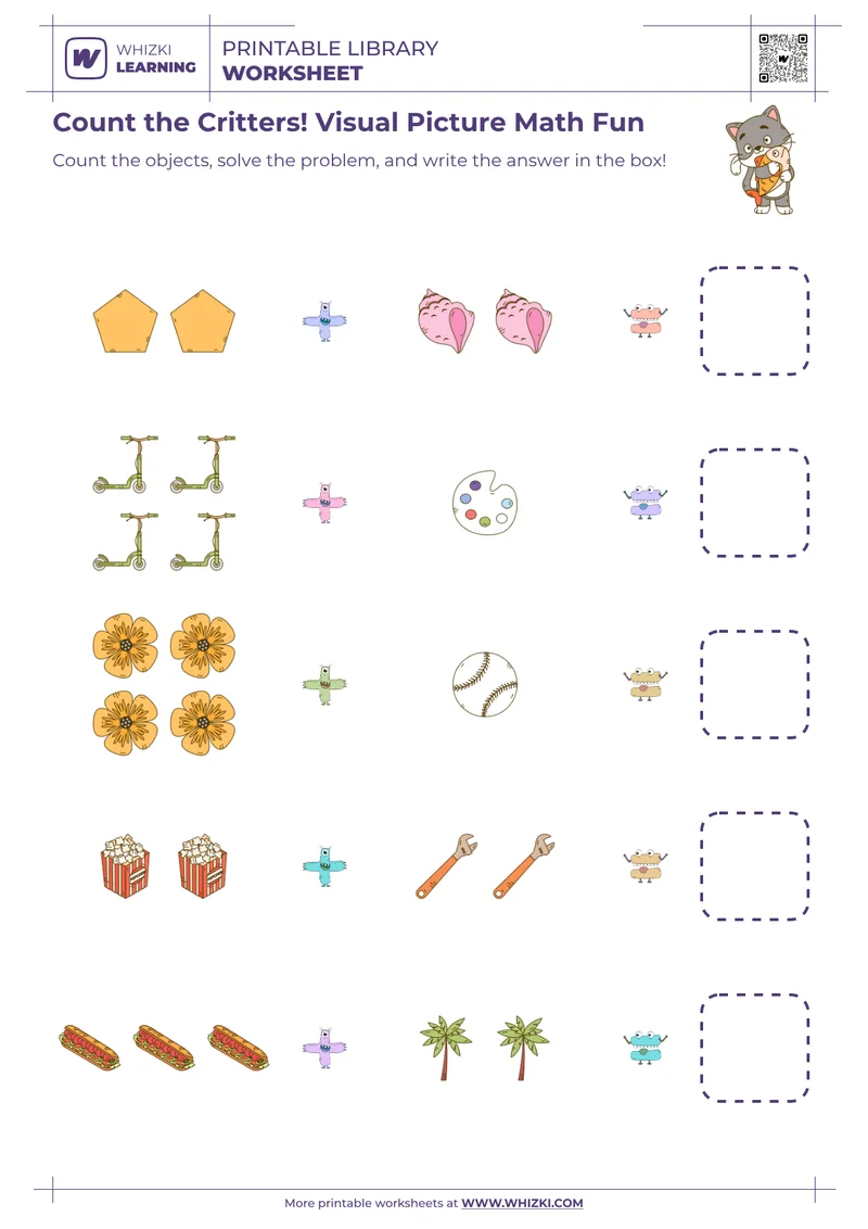 Count the Critters! Visual Picture Math Fun