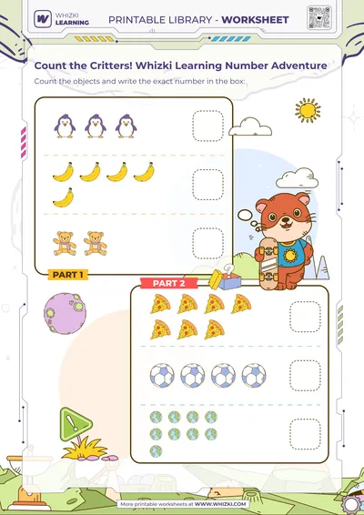Count the Critters! Whizki Learning Number Adventure