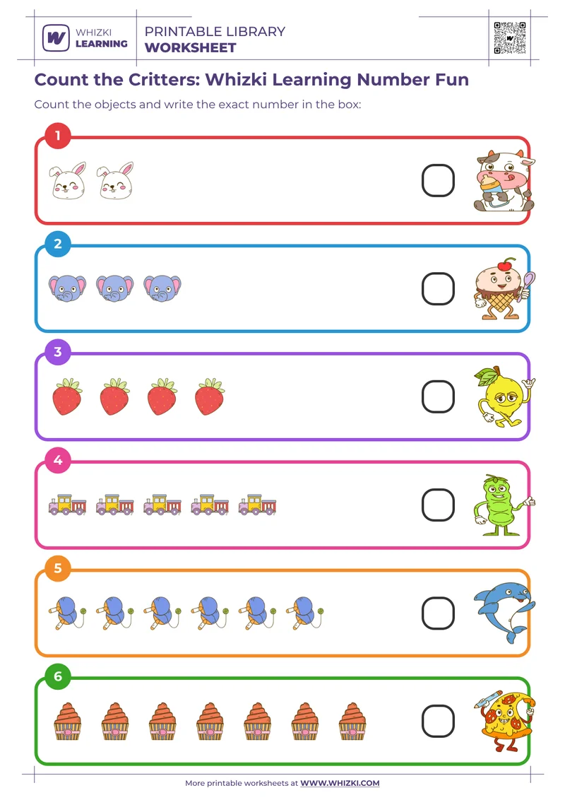 Count the Critters: Whizki Learning Number Fun