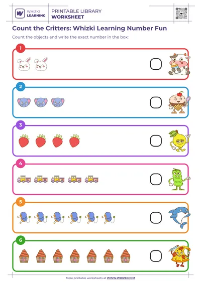 Count the Critters: Whizki Learning Number Fun