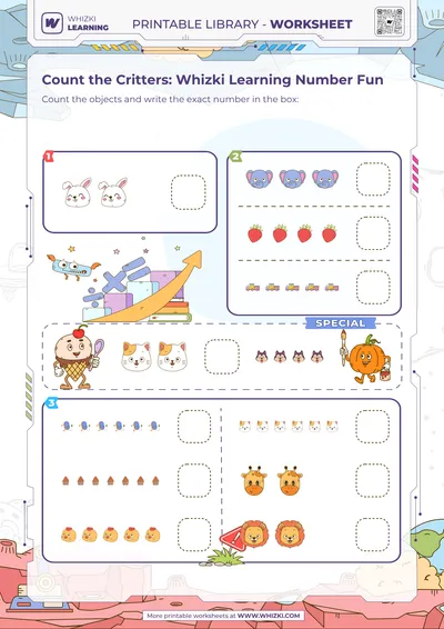 Count the Critters: Whizki Learning Number Fun