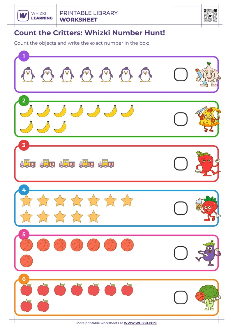 Count the Critters: Whizki Number Hunt!