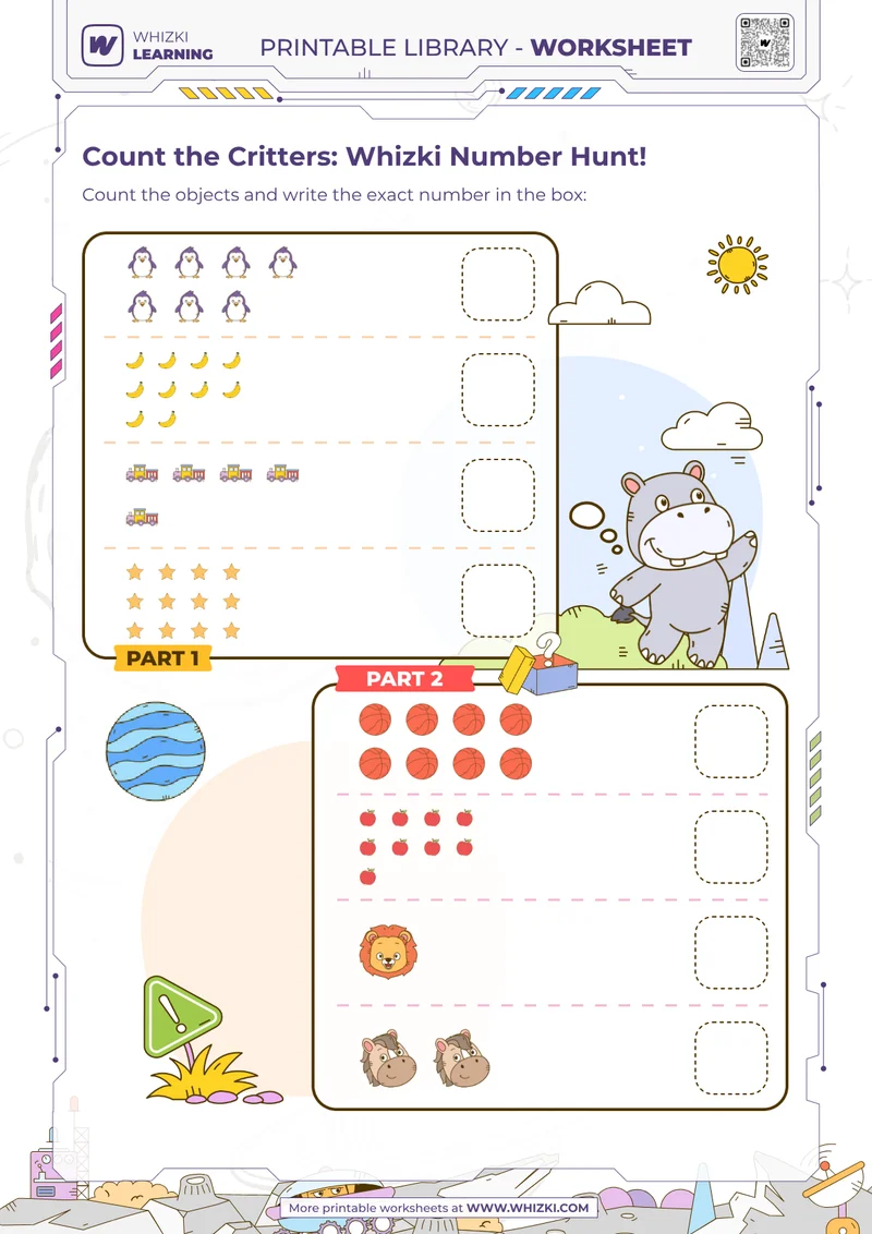 Count the Critters: Whizki Number Hunt!