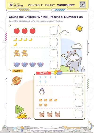 Count the Critters: Whizki Preschool Number Fun