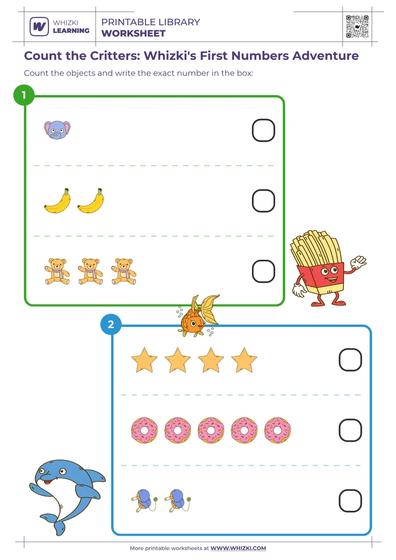 Count the Critters: Whizki's First Numbers Adventure