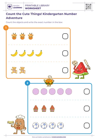 Count the Cute Things! Kindergarten Number Adventure