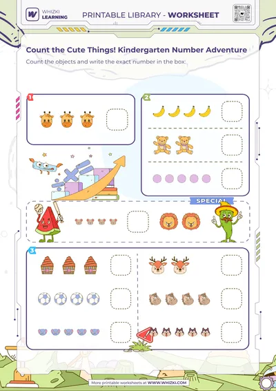 Count the Cute Things! Kindergarten Number Adventure