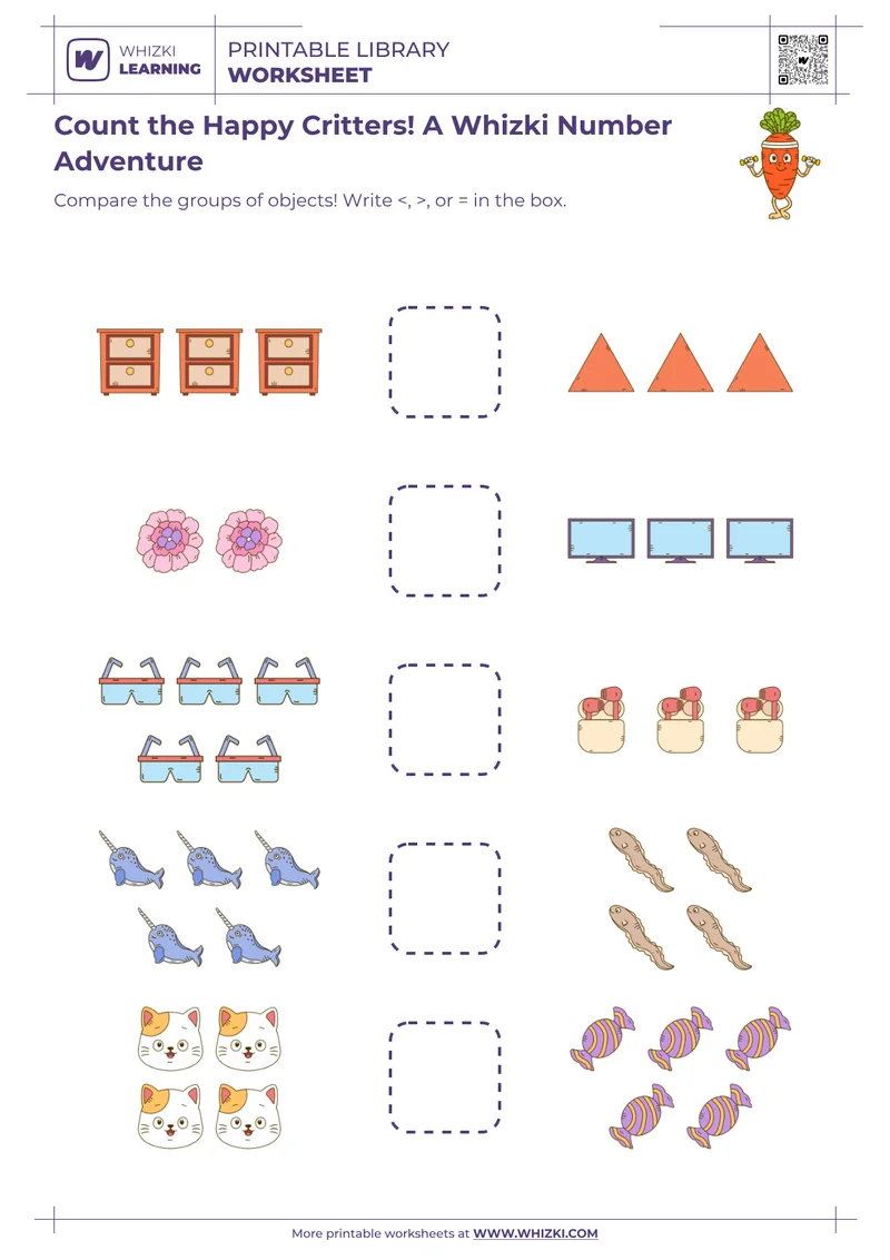 Count the Happy Critters! A Whizki Number Adventure