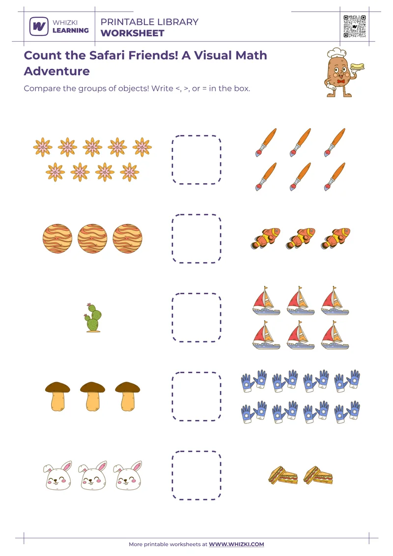Count the Safari Friends! A Visual Math Adventure