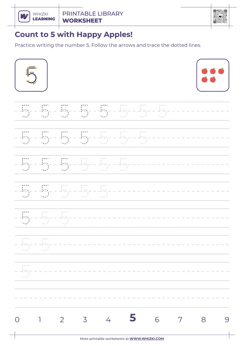 Count to 5 with Happy Apples!