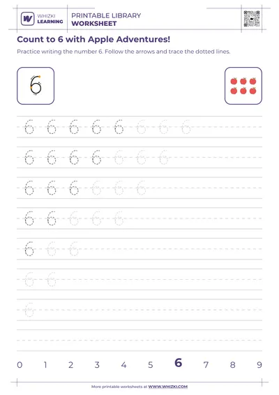 Count to 6 with Apple Adventures!