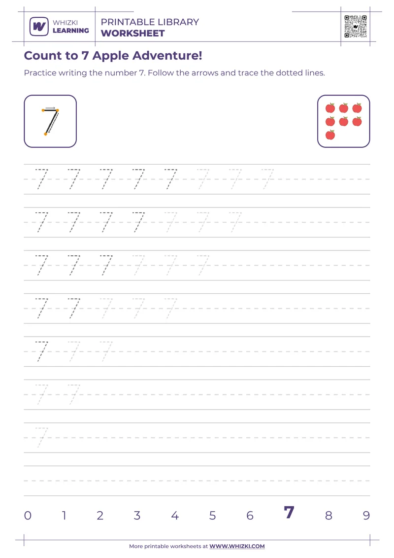 Count to 7 Apple Adventure!