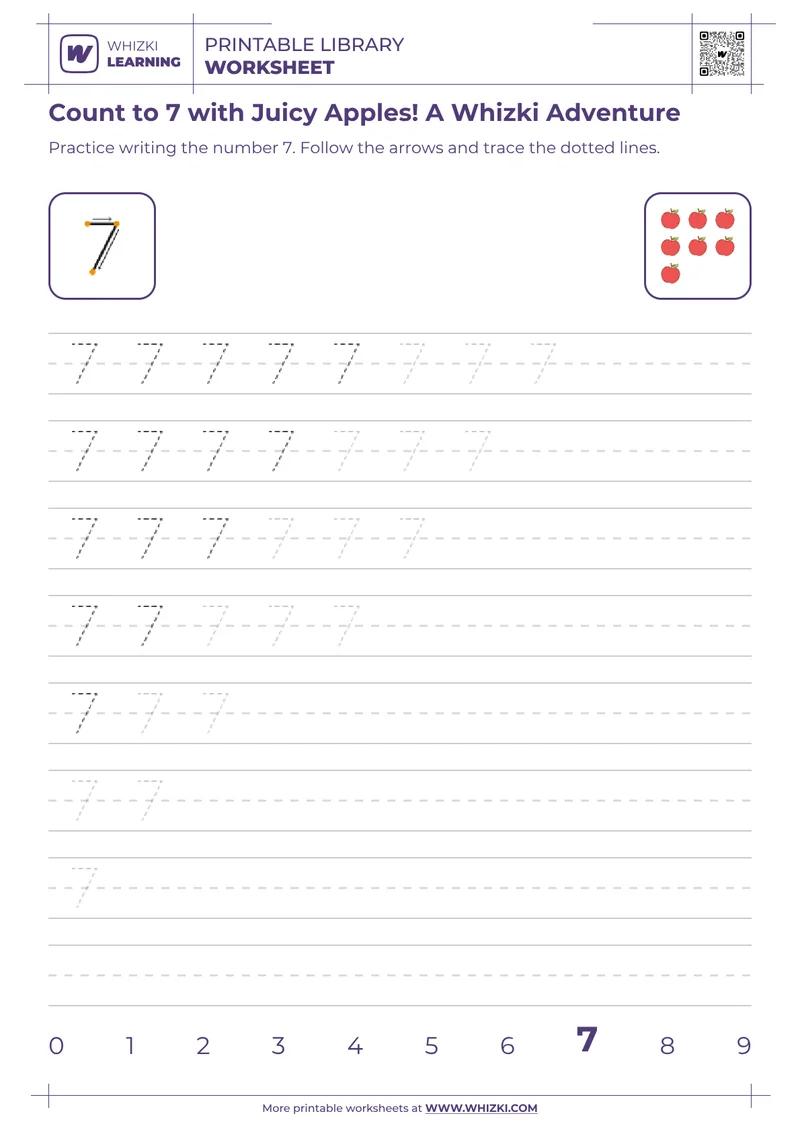 Count to 7 with Juicy Apples! A Whizki Adventure