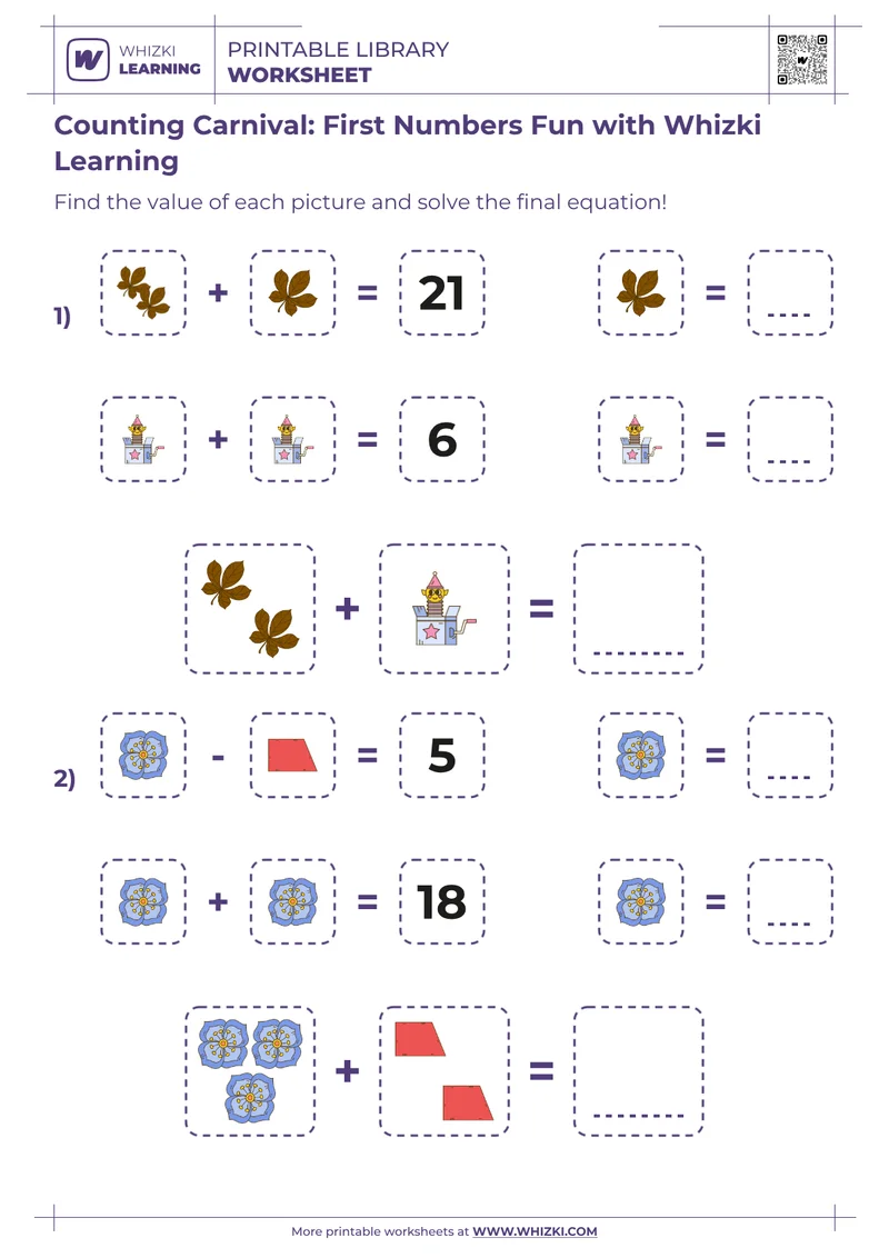 Counting Carnival: First Numbers Fun with Whizki Learning