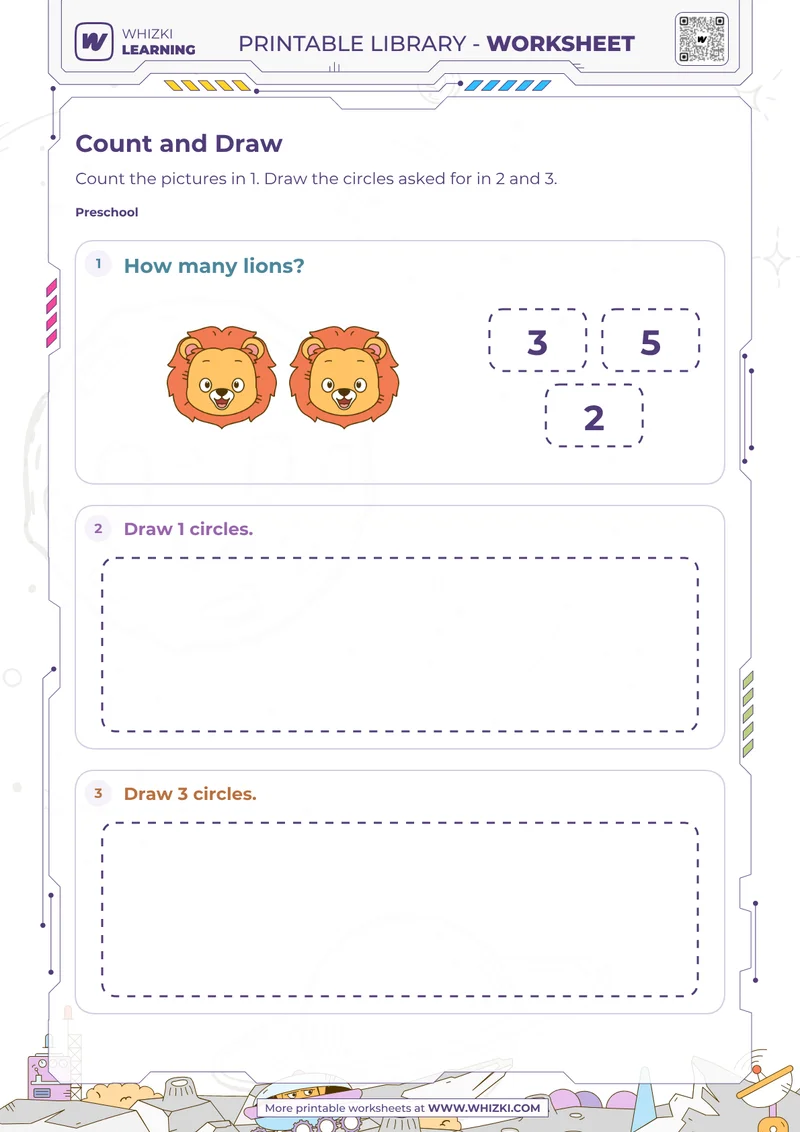 Counting Circles Worksheet
