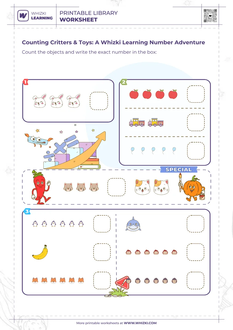 Counting Critters & Toys: A Whizki Learning Number Adventure
