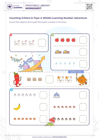 Counting Critters & Toys: A Whizki Learning Number Adventure