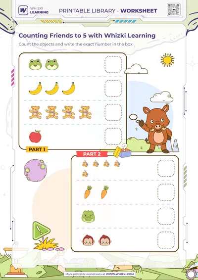 Counting Friends to 5 with Whizki Learning