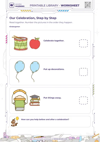 Cultures and Traditions Kindergarten Worksheet