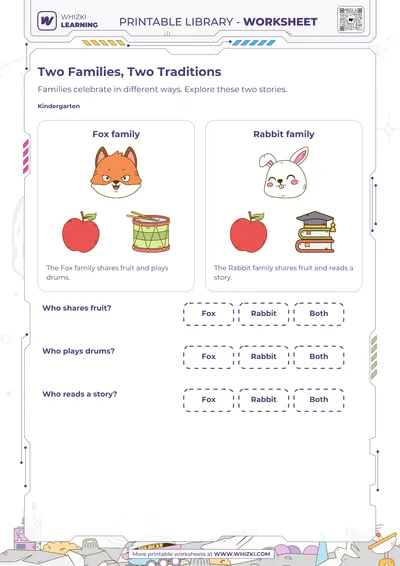 Cultures and Traditions Worksheet