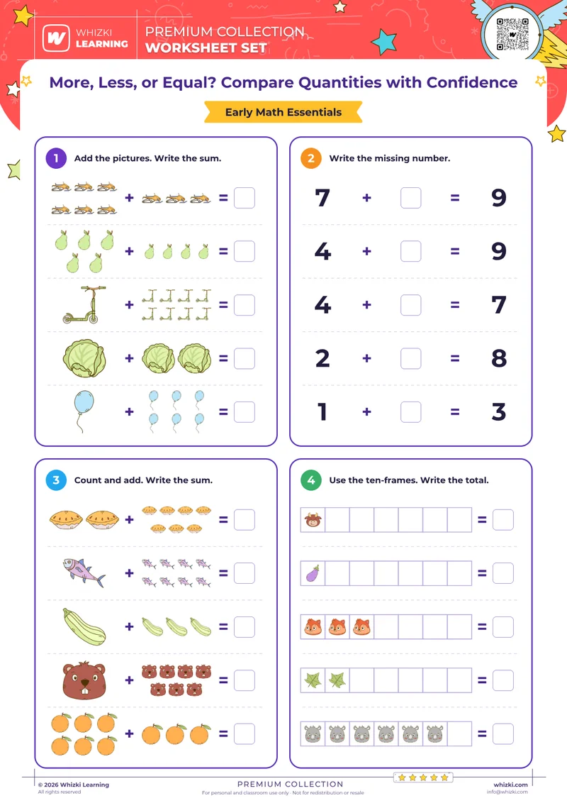More, Less, or Equal? Compare Quantities with Confidence