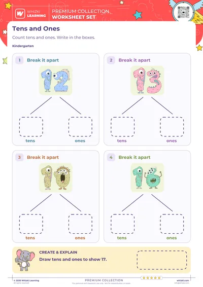 Break Numbers Apart into Tens and Ones