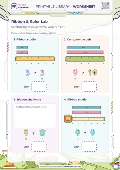 Feet Comparison Worksheet