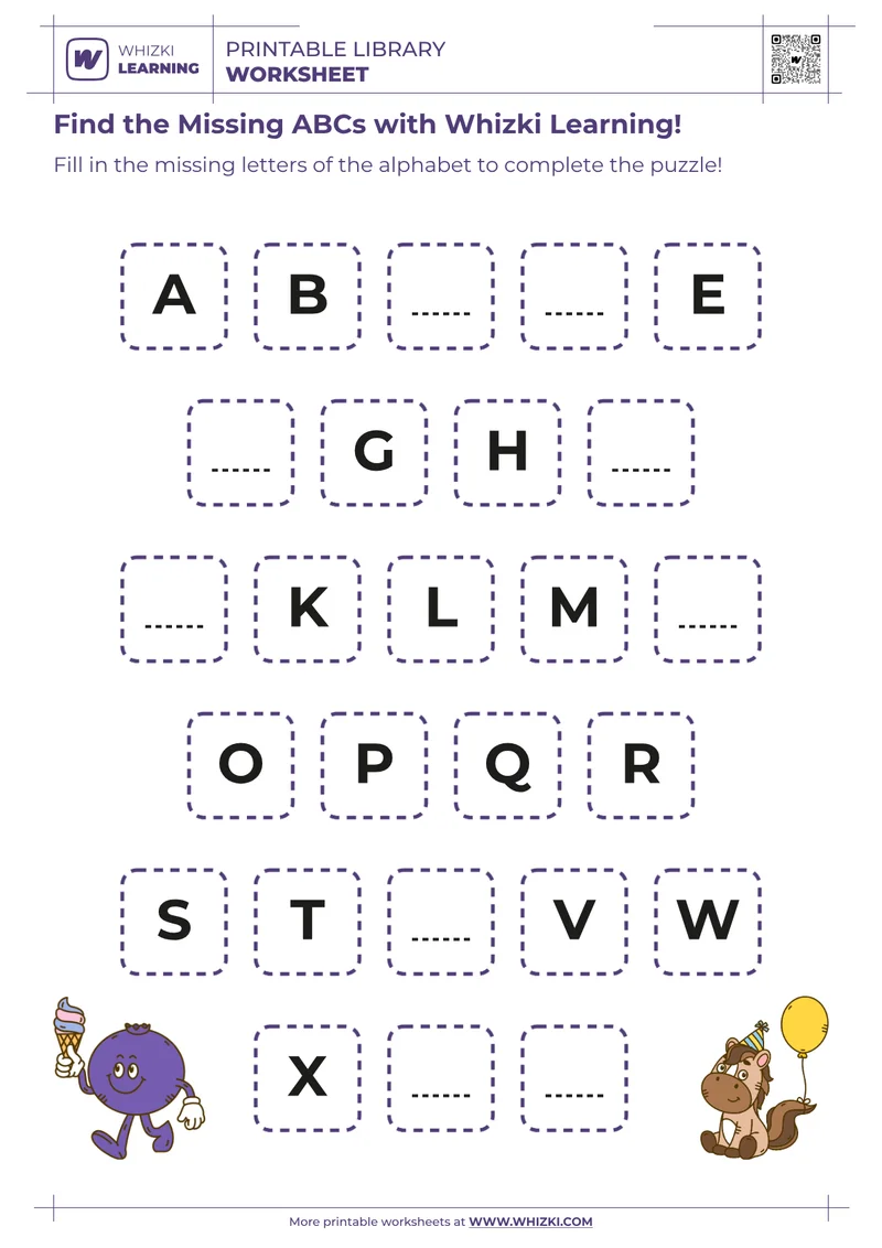 Find the Missing ABCs with Whizki Learning!