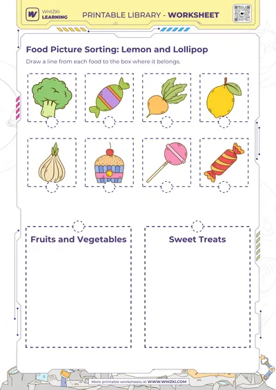 Food Picture Sorting: Lemon and Lollipop