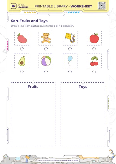 Sort Fruits and Toys