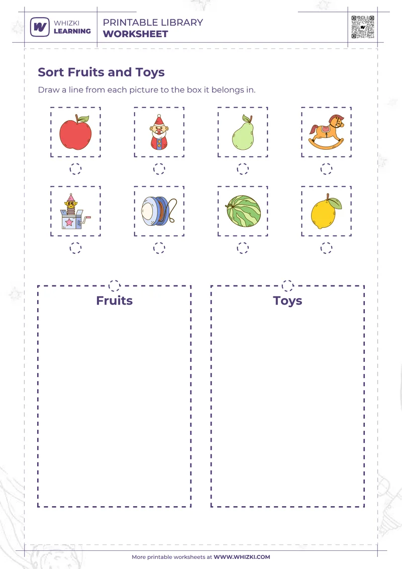 Sort Fruits and Toys