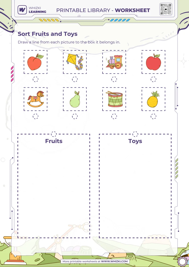 Sort Fruits and Toys