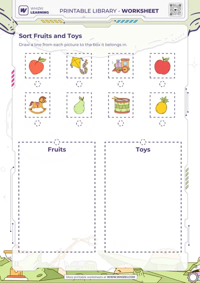 Sort Fruits and Toys