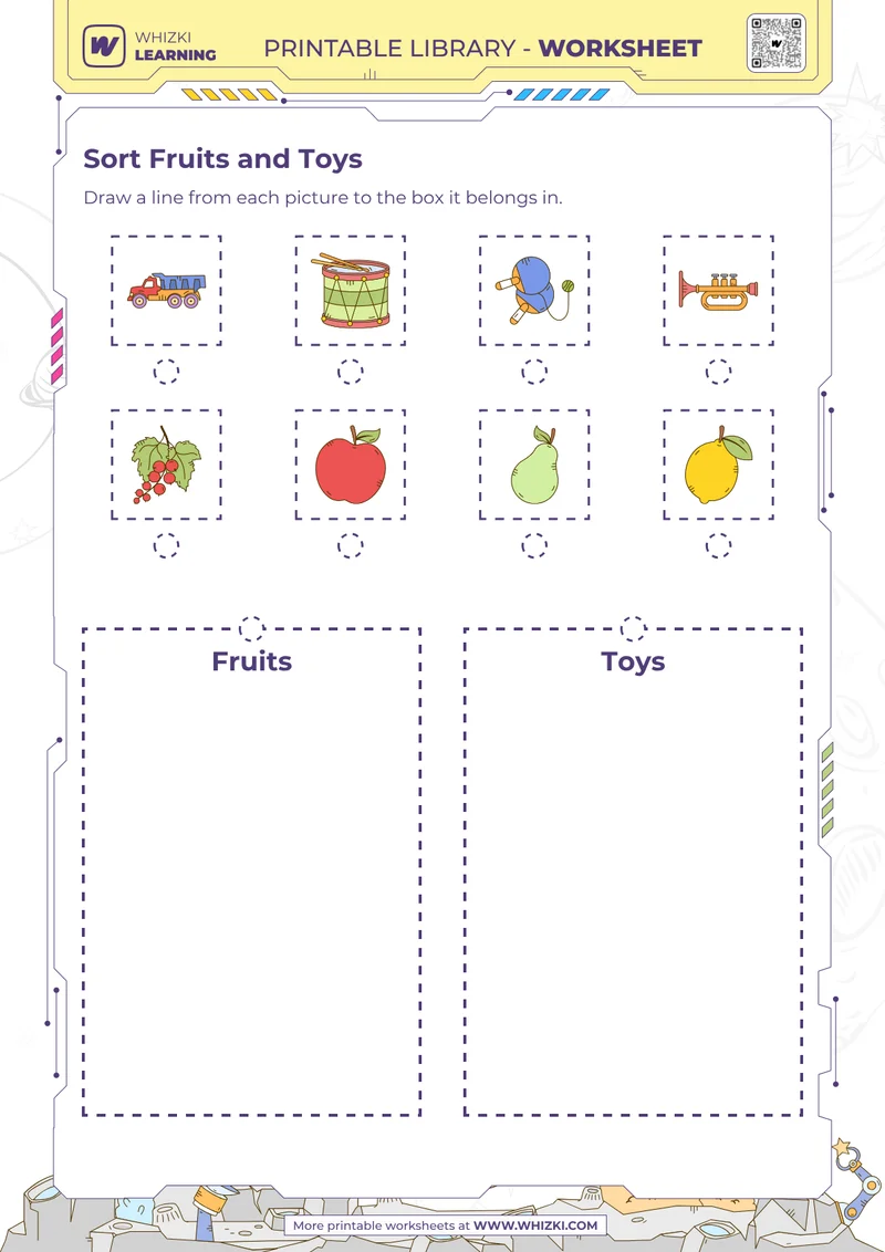 Sort Fruits and Toys