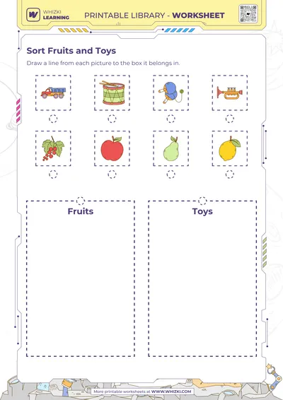 Sort Fruits and Toys